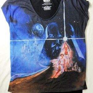Star Wars Graphical Rock & Republic Cap Sleeves Small